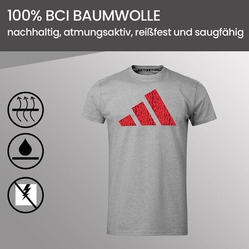 Adidas Short Sleeve Cotton T-Shirt - Unisex Graphic Tee, Workout and Everyday Wear, Active Shirt Men Women, ADICLTSPS-CS in Saudi Arabia