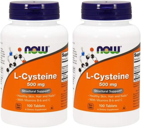 NOW Foods L-Cysteine ​​500 mg، 100 قرص (عبوة من 2) in Saudi Arabia