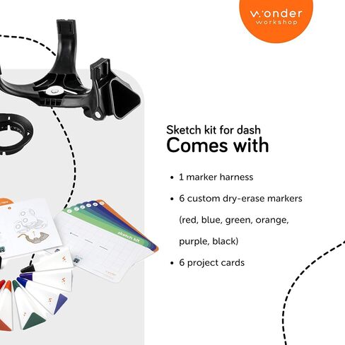 Wonder Workshop – Gripper Kit for Dash Robot for Kids 6+ – Free Programming Stem App – Visualize Your Code, Multicolor in Saudi Arabia