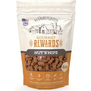 SPORTMiX Wholesomes Gourmet Rewards Nut'R'Nipz Dog Biscuits, Peanut Butter, 2Lb. Bag (2100306)