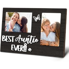 Gifts for Dad Fathers Day, Dad Gifts from Son, 3D Best Dad Ever Gift Photo Frame – Dad Birthday Gift from Wife, Gifts for Dad Who Wants Nothing,Holds 2 4x6 Inches Photos