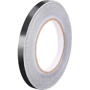 uxcell Aluminum Foil Tape Black Matte Tape Non Reflective 10mmx50m/164ft for HVAC, Sealing, Patching Hot and Blocking Light