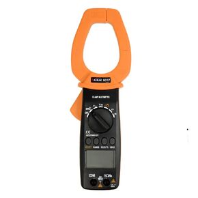 VICTOR 615B Digital Clamp Meter Multimeter 5999 Counts, Measures AC/DC Voltage Current Resistance Capacitance Frequency Temperature Live Wire Diode Continuity Test (VICTOR 615B)