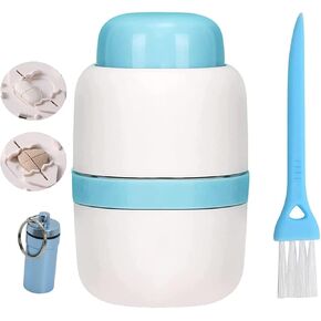 Pill Cutter, 1/4 Dispenser, 1/2 Dispenser Sturdy Tablet Cutter+Pill Grinder, Large Pellet Crusher and Grinder | Easy Grinding of Vitamins and Tablets | Easy Cleaning with Brush