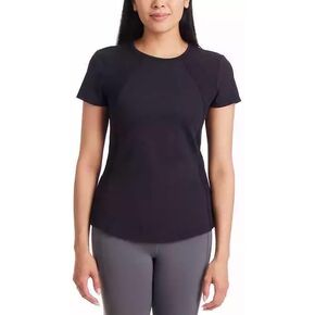 Spyder Ladies' Short Sleeve Active Top (US, Alpha, Small, Regular, Regular, Black)