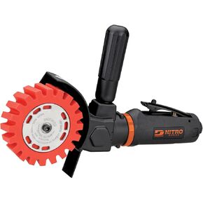 Dynabrade (NZ1) NitroZip Surface Conditioning/Decal Pinstripe Removal Tool | Right Angle, 0.5 hp 3500 RPM Pneumatic Motor | For Use with Eraser and Wire Wheels