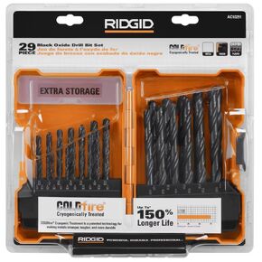 RIDGID Black Oxide Bit Set (29-Piece) with CASE