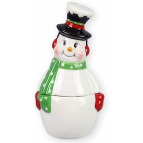 The Bridge Collection 5" Split Snowman Salt and Pepper Shaker Set - 2 Piece Set - Snowman Kitchen Items - Fun Salt and Pepper Shakers for Home Decor in Saudi Arabia