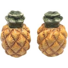 مجموعة شاكر ملح وفلفل من السيراميك على شكل أناناس - ديكور بار لتناول الطعام في المطبخ in Kuwait