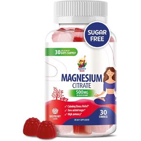 Magnesium Gummies for Kids & Adults - 500mg - Calm Magnesium Chews - Magnesium Citrate Chewable Supplement for Mood & Muscle Support