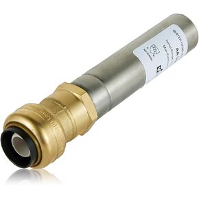 مانع مطرقة المياه، مانع مياه من الفولاذ المقاوم للصدأ مستقيم 1/2 بوصة، وصلة تجعيد F1807 PEX (عبوتان، مانع من الفولاذ المقاوم للصدأ) in Kuwait
