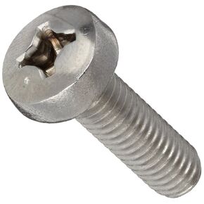 Small Parts 18-8 Stainless Steel Machine Screw, Plain Finish, Pan Head, Phillips Drive, Meets ASME B18.13, Internal-Tooth Lock Washer, 1/2" Length, Fully Threaded, #8-32 UNC Threads (Pack of 25)