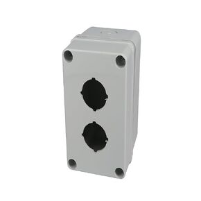 BUD Industries PBB-11833-2 Push Button Enclosure 5.12" L x 3.15" W x 3.35" H, Gray