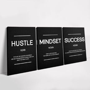 Motivational Wall Decor Success Goal Inspirational Wall Decor for Office Quotes Pictures Posters Framed Canvas Wall Art Prints Artwork Office Wall Decor Bedroom Living Room Ready to Hang