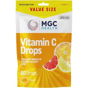 MGC HEALTH - Drops - Assorted Citrus + Vitamin C Flavor - 480 Count (Pack of 6)