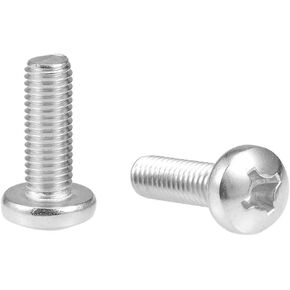50pcs M5 x 20mm Pan Phillips Cross Head Screw,Suitable for Bicycle Screw Replacement or Mechanical Equipment Screw Replacement