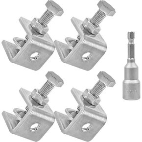 304 Stainless Steel C-Clamps,20mm Mini Tiger Clamps for Woodworking,C-Clamp 4 pack