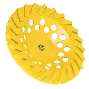 kimllier Concrete Grinding Wheels 7 Inch 24 Turbo Diamond Segments 5/8 Inch -11 Arbor Diamond Grinding Wheel Fit for Concrete and Masonry