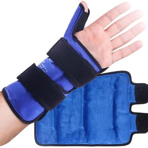 Hilph Large Thumb Wrist Ice Pack for Carpal Tunnel & Tenosynovitis. Reusable Gel Ice Wrap for Thumb, Wrist and Hand Pain Relief, Wrist Hot Cold Pack for Rheumatoid Arthritis, Swelling