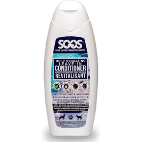 Soos Pet Deep Hydrating Leave-in Conditioner for Dogs & Cats | Natural Dead Sea Minerals | Skin Moisturizer, Polish Deeply, Reduces Shedding | Vitamins for Healthy Skin & Coat - 500ml