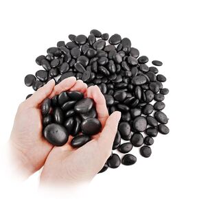 WHANLEY L&Q 2 LB Decorative Stones(0.8-1.4 Inches) Polished Pebbles,Rocks for Plants,Landscaping Stones,Vase Filler,Aquarium Gravel,River Rock,Pebbles for Indoor,Rocks,Fish Tank Gravel