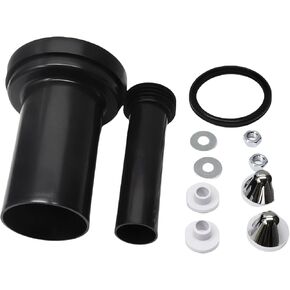 Wall Hung Toilet Connector Set for Geberit 152.404.46.1 Hidden Tank, Wall Hung Toilet Gasket & Toilet Parts, Black Plastic