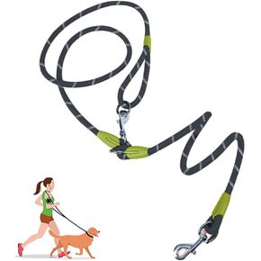 Straddle Shoulder Hands Free Reflective Pet Traction Rope Dogs Chain Nylon Leashes for Small Large Dogs Nylon Dog Leashes Pet Traction Belt (Blue)