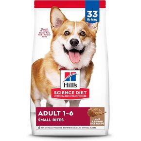 Hill's Science Diet Dry Dog Food, Adult, Small Bites, Lamb Meal & Brown Rice Recipe, 33 lb. Bag