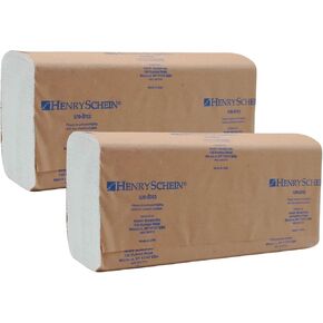 مناشف ورقية متعددة الطي (570-0703) مع جيوب سريعة الامتصاص، 16 عبوة/علبة، 250 منشفة متعددة الطي/عبوة، بيضاء - عبوتين (500 قطعة) in Kuwait