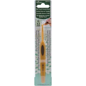 clover Soft Touch Crochet Hook: 2.50mm, Brown