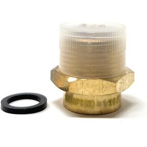 G Thread (Metric BSPP) Female to NPT Thread Male Pipe Fitting Adapter - Lead-Free (1/2" x 3/4")