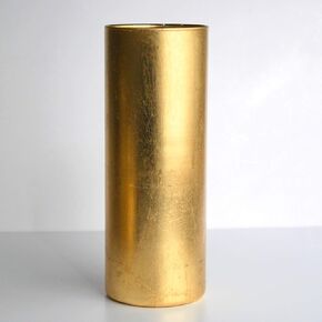 Red Pomegranate Gilt Vase, One Size, Gold