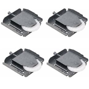 4PCS Cabinet Pulley Wardrobe Sliding Door Roller Wheels Furniture Track Pulley Sliding Closet Door Roller Assembly