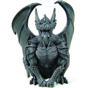 Pacific Giftware PTC 6.25 Inch Resin Medieval Sitting Guardian Gargoyle with Wings Statue