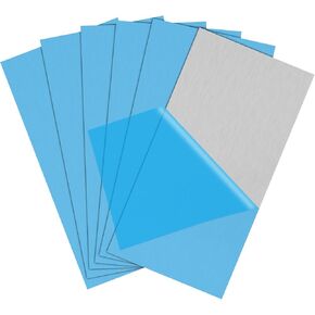 Welding Kit - 4Pack 6061 T651 Aluminum Sheet Metal 4" X 8" X 1/8 Inch Flat Plain Aluminum Plate Weld Practice kit for MIG, TIG, Stick, Arc, Gas and Brazing, Welding Practice kit for Beginners