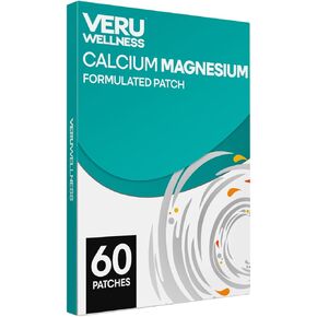Calcium Magnesium Plus Daily Patch - D3/K2 Calcium Bone Health Self Adhesive Time Release Patch (60 Days)