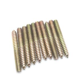 Hanger Bolt M10x60 Double Headed Bolt Self-Tapping Screw for Furniture 10Pcs
