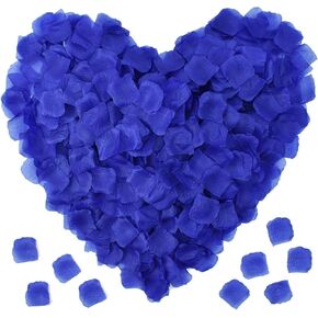 HUIANER Blue Rose Petals 3000pcs Artificial Flower Silk Petals for Valentine's Day Wedding Bridal Party Romantic Night Decoration(3000pcs Blue)…