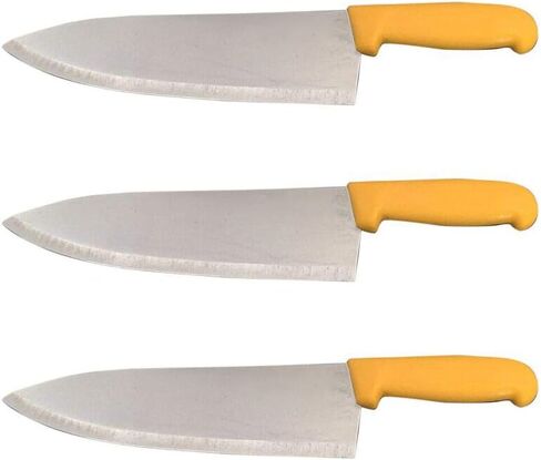 Set of 3-10" Chef Knives Cook French Stainless Steel (Black) in Saudi Arabia