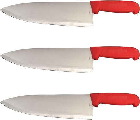 Set of 3-10" Chef Knives Cook French Stainless Steel (Black) in Saudi Arabia