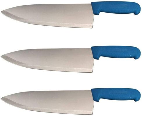 Set of 3-10" Chef Knives Cook French Stainless Steel (Black) in Saudi Arabia