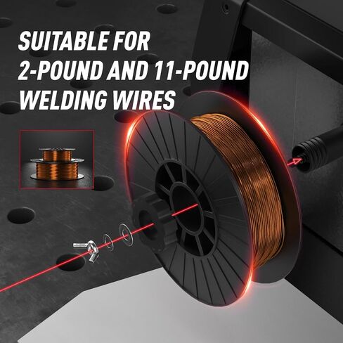 ANDELI MIG Welder, 200Apm 110V/220V Dual Voltage GAS MIG/FLUX MIG/Lift Tig/Stick 4-In-1 Multiprocess MIG Welder, Gas Gasless MIG Welding Machine MIG-270 LED in Saudi Arabia