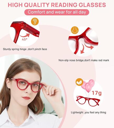 OCCI CHIARI Red Reading Glasses For Women Designer Reader 1.0 1.5 2.0 2.5 3.0 3.5 4.0 5.0 6.0 1.25 1.75 2.25 2.75 in Saudi Arabia