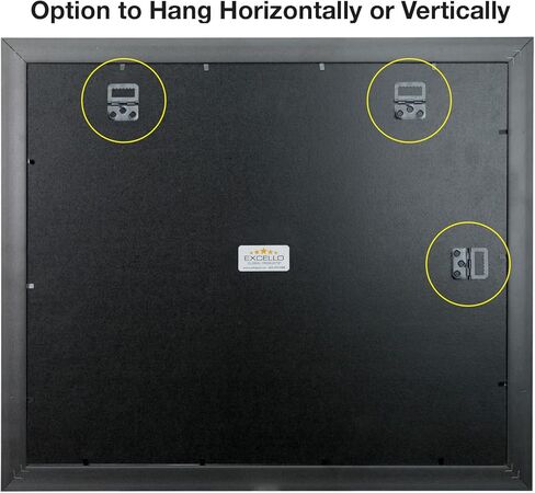 EXCELLO GLOBAL PRODUCTS Photo Document Frame: 11" x 14" with Double Mat Graduation Diploma Certificate Holder Wall Frame (Brown/Burgundy) in Kuwait