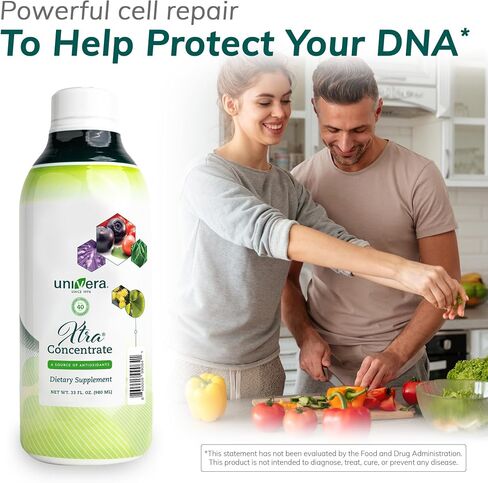 Univera Xtra Vitality - Cell Support Formula - Green Tea Extract, Vitamin B6, American Ginseng Extract, Ashwagandha, Univestin 120 ct in Saudi Arabia