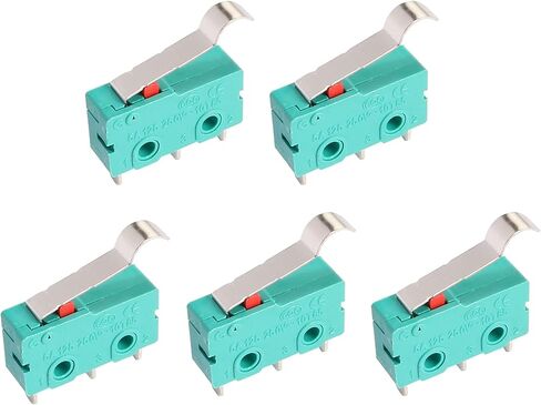 Uxcell a14061700ux0924 AC 125V 5A مفتاح الحد الصغير للرافعة المفصلية KW4-3Z-3 لمطحنة CNC (عبوة من 5) in Saudi Arabia