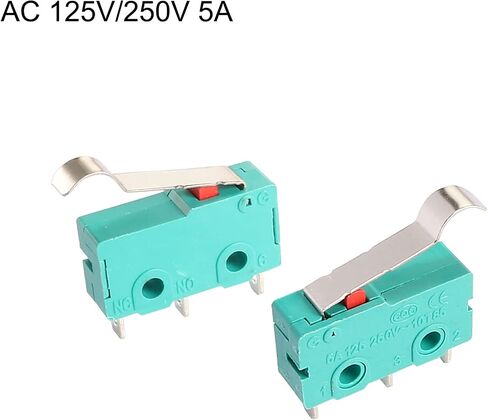 Uxcell a14061700ux0924 AC 125V 5A مفتاح الحد الصغير للرافعة المفصلية KW4-3Z-3 لمطحنة CNC (عبوة من 5) in Saudi Arabia