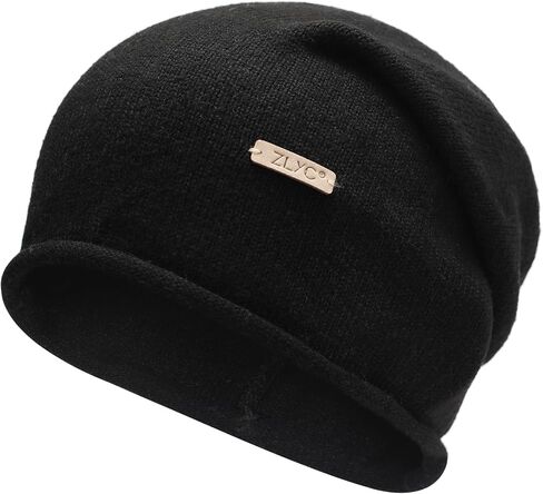ZLYC Women Wool Cashmere Hat Soft Slouchy Beanie Ladies Warm Winter Knitted Skull Cap in Saudi Arabia
