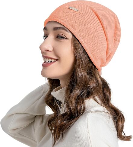ZLYC Women Wool Cashmere Hat Soft Slouchy Beanie Ladies Warm Winter Knitted Skull Cap in Saudi Arabia