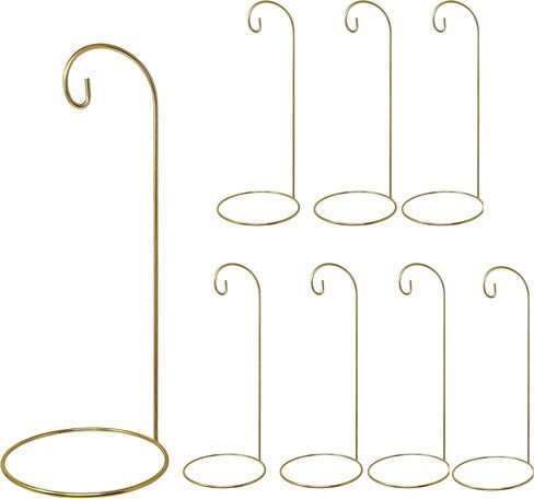 BANBERRY DESIGNS Gold Ornament Stands - Set of 4 Large 11-inch Ornament Holders - Gold Christmas Display Stands in Saudi Arabia